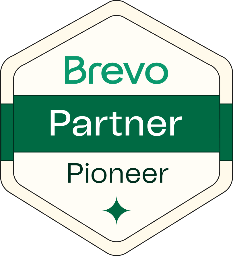 Brevo Partner Pioneer 2025 badge — Chosen6 Digital Agency email marketing partner