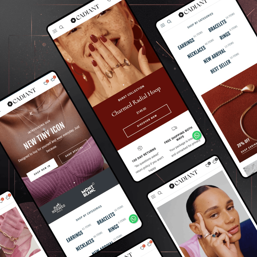 Chosen6 Digital Agency Shopify web design services for jewelry brands